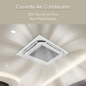 Gree 24000 Btu To 48000 Btu 4-way Ceiling Mounted Cassette Type Air Conditioning Ductless Room Inverter Ceiling Air Conditioner