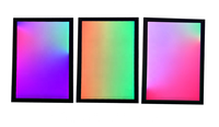 Cadre lumineux LED en gros RGB 16x24, cadre rétroéclairé LED, art mural, cadre photo LED en acrylique