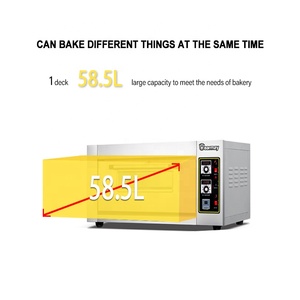 فرن مخابز تجاري فرن غاز كهربائي 1 سطح 2 سطح 3 سطح 2 صواني 2 3 4 6 صواني كيك كومبي بيع - Product Image 4