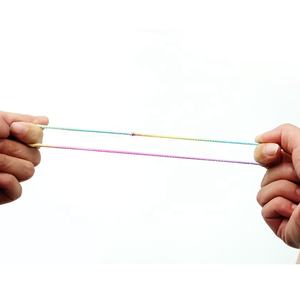 جديد تصميم الشعر العلاقات مطاطا الشعر قوس قزح الأربطة المطاطية متعدد الألوان الشعر حبل - Product Image 5