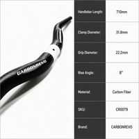 Guidon de trottinette électrique Carbonrevo réglable en hauteur, barre de direction de qualité supérieure, ajustement parfait, installation facile, léger