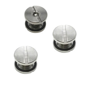 Tornillos <span class=keywords><strong>de</strong></span> níquel <span class=keywords><strong>de</strong></span> cabeza plana <span class=keywords><strong>de</strong></span> doble capa: conector hembra macho ovalado personalizado, bordes más suaves para libro y <span class=keywords><strong>álbum</strong></span> <span class=keywords><strong>de</strong></span> encuadernación <span class=keywords><strong>de</strong></span> tornillos - Product Image 1