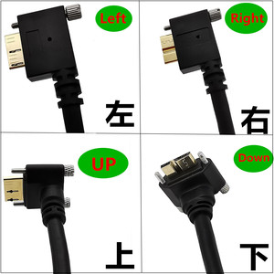 Usb3.0 Data <b>Cable</b> Micro <b>B</b> Male To A Male 5P Right Angle Connector For Camera Hard Drive Player - Product Image 5