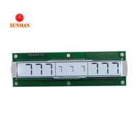 9-Digit Dual-Height TN Segment LCM Lampu Latar Putih 3-Wire Serial 3.0-4.5V untuk Kontrol Timer SMS09113