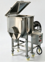 Mélangeur à ruban pour poudres sèches industrielles, châssis horizontal mobile pour épices, aliments pour animaux et matières premières alimentaires