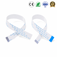 Kabel Fleksibel Datar FPC FFC 6 10 16 Pin dengan Konduktor Tembaga Berlapis Timah dan Isolasi PET untuk Monitor Laptop dan Perangkat Elektronik