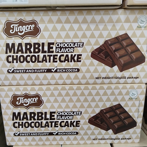 Gâteau au chocolat saveur originale Jingcre, moelleux et hydratant, faible en gras, à base de farine de blé, goût sucré, pain blanc - Product Image 2