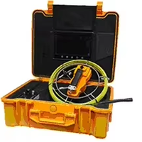 Caméra d'inspection de pipeline avec écran de 7 pouces, étanche IP68, câble de travail de 50 m, zoom numérique à 8 niveaux, diamètre de la caméra de 23 mm