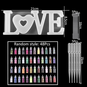 Kit de Moldes de Resina para Manualidades, Moldes de Silicona para Resina Epoxi, Kit de Moldes para Joyería, Pulseras y Colgantes - Product Image 4