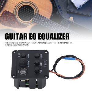 Guitar Pickup Preamp khối lượng bass treble giai đoạn kiểm soát onboard <span class=keywords><strong>7</strong></span> đoạn dẫn Tuner Guitar EQ Equalizer - Product Image 4