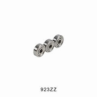 Roulement à billes à gorge profonde miniature 923zz de 2,3x9x3mm pour moteurs micro, personnalisable en usine en Chine