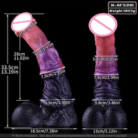Dildo fantaisie en silicone de qualité médicale, sensation réaliste, stimulateur du point G, respectueux de la peau, avec ventouse, jouet de plaisir pour adultes