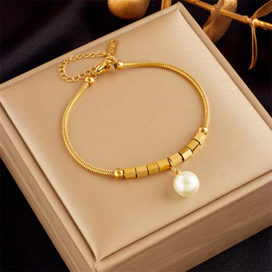 Pulsera de Bisutería de Acero Inoxidable, Resistente al Agua y que No se Desvanece, con Dijes - Product Image 5