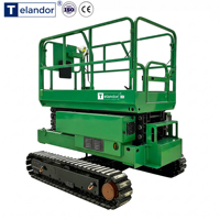Plateforme élévatrice à ciseaux semi-automatique à prix d'usine, table élévatrice à ciseaux 4m-18m, plateformes de travail en hauteur à vendre
