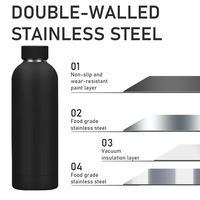 Botella de Agua SilverJet de Doble Pared Aislada, a Prueba de Fugas, Ecológica, con Colores Personalizables, 500 ml 750 ml, Libre de BPA, Acero Inoxidable
