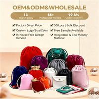 Bolsa de Joyería de Microfibra Personalizada con Logotipo, Antirrayaduras y Antipolvo, Bolsa de Almacenamiento de Joyas Antirrayaduras y Antipolvo