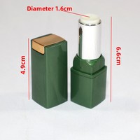 Emballage de tube à lèvres en plastique double couche haut de gamme, design carré cristallin, moule tendance