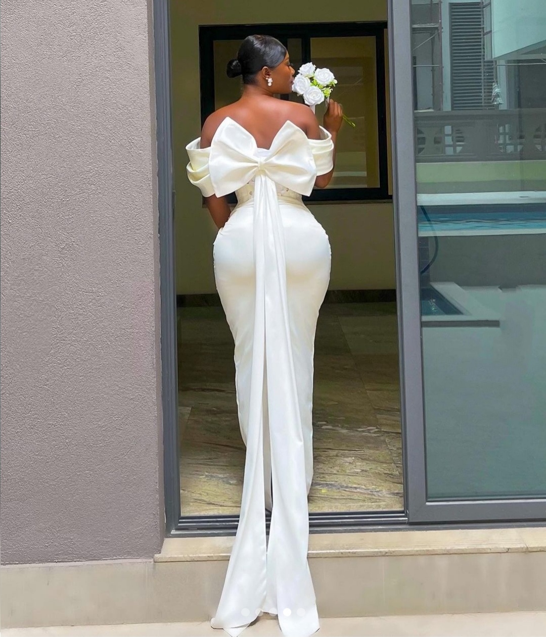 off shoulder dress dubai Off Shoulder Evening Dresses Mermaid Dubai Plus Size Bridesmaid Crystals  Beaded Satin Formal Occasion Prom Party Gown MP760