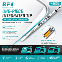 Punta de Soldadura en Forma de U 3D Metálica RF4 C210-OL con Núcleo de Calentamiento Integrado para Reparación de Placas Base FPC de Teléfonos Móviles, Computadoras/Laptops