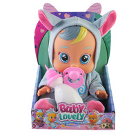 Poupée bébé réaliste de 10 pouces/8 pouces qui pleure avec des larmes, effets sonores interactifs, jouet en peluche réaliste