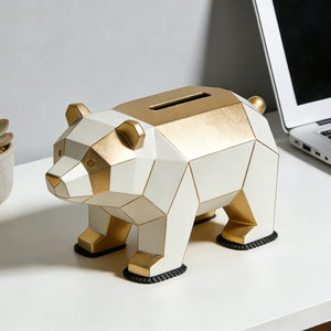 Hucha de Resina con Forma de Oso, Decoración Creativa para el Hogar, Hucha con Forma de Animal - Product Image 3