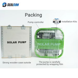 Pompe à eau solaire adaptée 1500W, débit élevé 27m³/h, hauteur de refoulement 21m, pour irrigation agricole et industrielle - Product Image 3