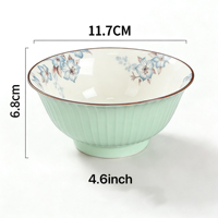 Ensemble de vaisselle en porcelaine Eka, style nordique moderne et luxueux, personnalisé, vert clair, écologique, non toxique, résistant au four, cadeau d'affaires