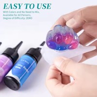 Vente chaude DIY Couleur Résine UV Résine Époxy Liquide 12 Couleurs Résine À Durcissement Rapide Colle UV Adhésif pour Faire De L'artisanat