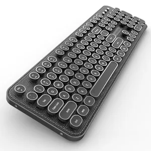 GEEZER keyboard bercahaya mekanik, keyboard gaming tanpa konflik ukuran penuh dan elegan untuk orang