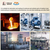 Huile de base pour compresseur d'air Sinopec L-DAB de haute qualité, grades SAE ISO VG, réduit l'usure, antirouille, lubrifiant industriel longue durée