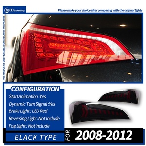 08-17 Q5 Tail Lamp <b>Accessory</b> Modified Dynamic LED Turn Signal Red Lens New Condition 12V Voltage Compatible Q7 Car Styling CG-Q5 - Product Image 6