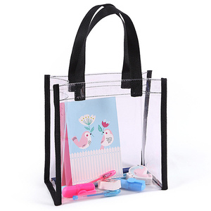 <b>Bag</b> With Letter Pattern <b>Clear</b> Jelly Shoulder Shopping Plastic <b>Tote</b> <b>Bag</b> for Girl Custom Transparent PVC - Product Image 1