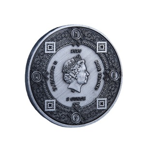 Moneda de Metal Grabada con el Diagrama del Árbol de la Vida y el Dios Sol - Moneda Conmemorativa de la Reina Isabel de Inglaterra, Plateada, Patriótica - Product Image 4