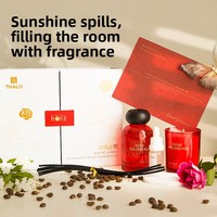 Coffret Cadeau Aromathérapie Rose Sauvage Haut de Gamme – Ensemble de Bougies Sans Fumée et Huiles Essentielles pour Parfum d'Intérieur et Usage Domestique ou Professionnel