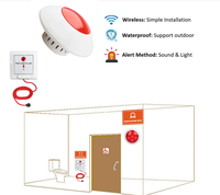 Système d'alerte pour soignant KOQI, bouton d'appel SOS, sonnette lumineuse pour patient, système d'alerte pour infirmière, soutien aux personnes âgées, personnes handicapées, salle de bain