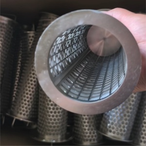 Konischer temporärer Siebfilter mit Griff, Hexenhut-Filter, perforierte Platte + gewebter Netz-Verbundfilter - Product Image 6