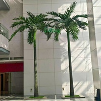 Taille personnalisable 7 mètres de cocotier artificiel fait à la main pour décor intérieur de centre commercial de restaurant avec emballage solide