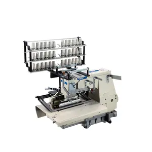 DT1025PSSM 25 Needle Flat-Bed Double Chain Stitch Smocking Muti-Needle Industrial Sewing Machine With Shirring