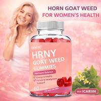 Gummies à l'extrait d'Epimedium (Horny Goat Weed) - Soutien à la ménopause, équilibre hormonal, vitalité féminine, soutien naturel de la libido OEM/ODM