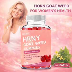 Horny Goat Weed Epimedium Extract <strong>Gummies</strong> - Menopause Support Estrogen Balance Women's Vitality Natural <strong>Libido</strong> Support OEM/ODM - Product Image 1