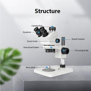 <span class=keywords><strong>Microscope</strong></span> stéréo trinoculaire BD-SZM0750T-D1 de Boshida 3.5X-200X avec la lumière d'anneau de <span class=keywords><strong>LED</strong></span> - Product Image 5