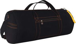 Sac de voyage et de sport en toile cirée personnalisée, sac de voyage rond avec toile de coton lourde pour ranger les équipements - Product Image 6