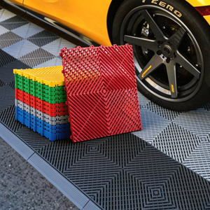 High Strength Anti-Slip PP <b>Plastic</b> Garage <b>Floor</b> Durable Industrial Indoor Grid Board with Fast Drainage for Auto Workshop - Product Image 3