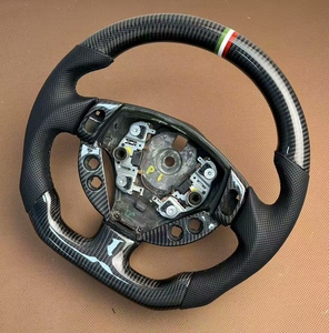 Volante Personalizado <span class=keywords><strong>de</strong></span> Fibra <span class=keywords><strong>de</strong></span> Carbono 3K Real Compatible con Maserati GranTurismo GranCabrio 4.2L 4.7L 2004-2011, Mejora Interior Deportiva - Product Image 2