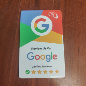 บัตรรีวิว Google Huacheng IoT ชิป NFC Ntag216 144 ไบต์ บัตรธุรกิจพร้อมรีวิวที่ได้รับการยืนยัน - Product Image 1