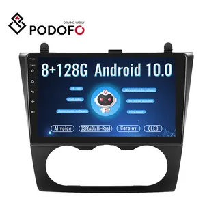 Podofo 8 + 128G Carplay Android 10 Mobil Radio 2 Din 9 ''QLED Android Auto/AI/GPS/Wifi/BT/4G/DSP untuk Nissan Teana Altima 2008-2012