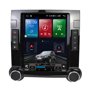 Krando Android 11,0 6G 128G 12,1 "Tesla de pantalla Vertical Radio GPS de coche para VW Volkswagen Touareg 2002-2011 UNIDAD DE Carplay