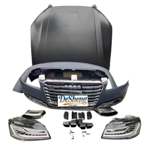 Actualización a Paquete Premium para <span class=keywords><strong>Audi</strong></span> <span class=keywords><strong>A8</strong></span>, Kit Exterior W12, Parachoques Delanteros y Traseros, Faros LED, Parrilla, Alerón, Fácil de Instalar - Product Image 3
