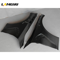 LANGyu 2021+ Accessoires de carrosserie automobile, ailes avant G82, style AE en fibre de carbone pré-imprégnée, ailes latérales pour BMW M4 G82, garde-boue