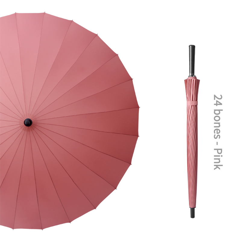 24 Bone Umbrella - Durable, Vintage-Style Manual Umbrella